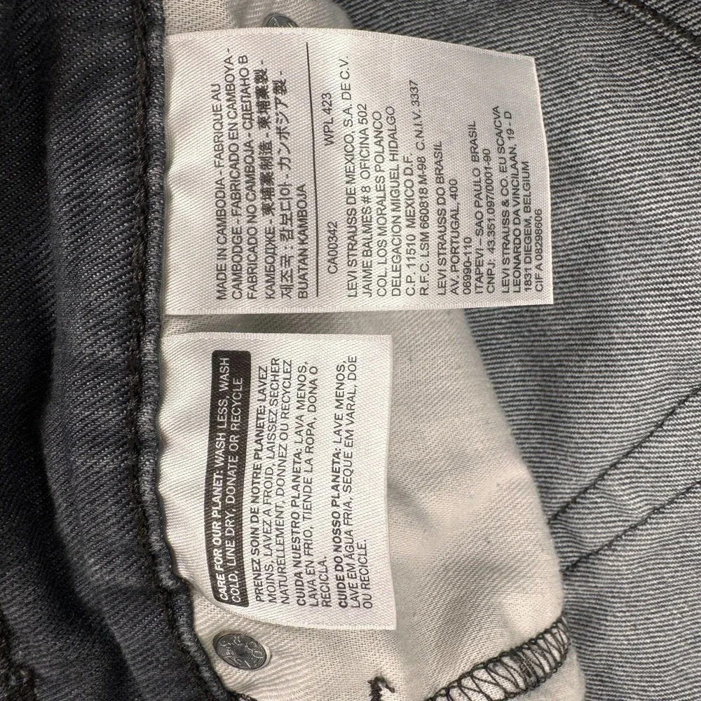 Levi's 510 Jeans Men's 32x34 Gray‎ Skinny Fit Denim Stretch Pants